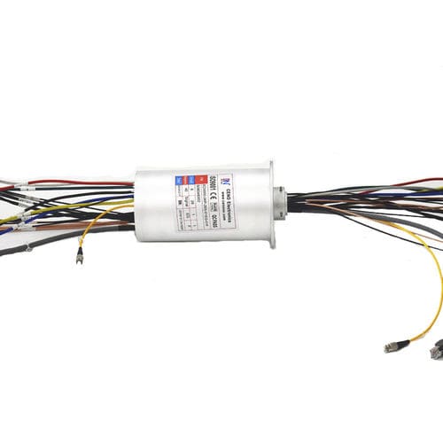 Anillo colector de fibra óptica - ECN000-06P-26S-01EG-01F - CENO Electronics technology Co., Ltd - Gigabit Ethernet / RS-422 / híbrido