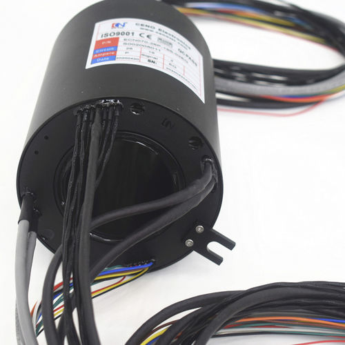 Anillo colector Gigabit Ethernet - ECN070-26P-19S-02EG - CENO Electronics technology Co., Ltd - con centro hueco / industrial / de transmisión de vídeo