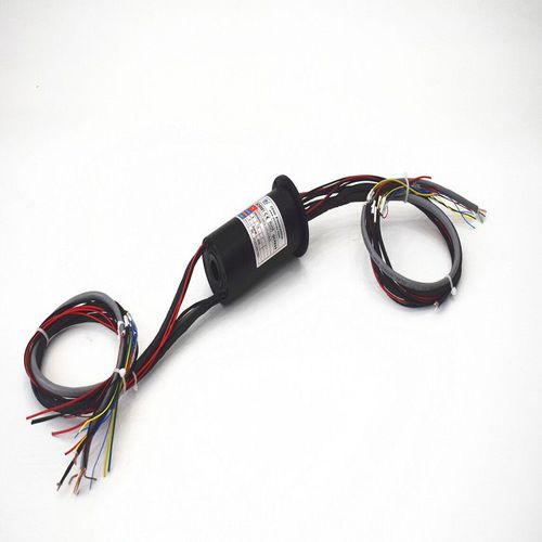 Anillo colector vía Ethernet - ECN017-09P2-12S-01EG - CENO Electronics technology Co., Ltd - en serie / RS-422 / con centro hueco
