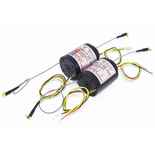 Anillo colector de eje hueco - ECN004-04P-01S - CENO Electronics technology Co., Ltd - para mesa rotativa / para antena radar / aleación de aluminio