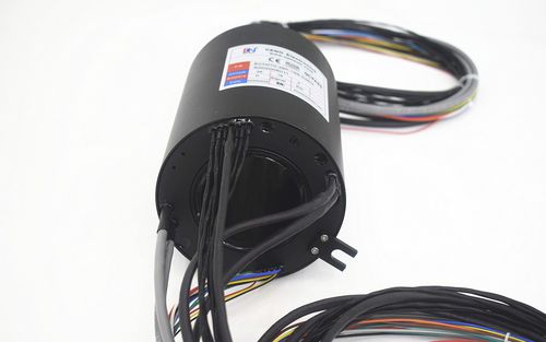 Anillo colector vía Ethernet - ECN038-04P3-04P2-02EG - CENO Electronics technology Co., Ltd - Gigabit Ethernet / con centro hueco / para aplicaciones industriales