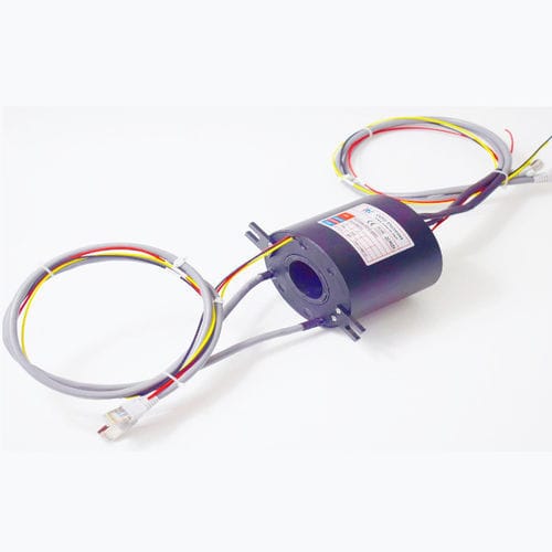 Anillo colector vía Ethernet - ECN038-03P2-02EG - CENO Electronics technology Co., Ltd - Gigabit Ethernet / con centro hueco / industrial