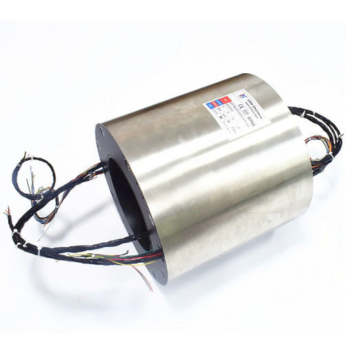 Anillo colector con centro hueco - ECN120-05P2-08S - CENO Electronics technology Co., Ltd - de acero inoxidable / de escoba multicerdas / modular