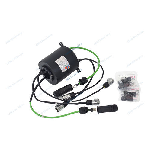 Anillo colector vía Ethernet - ECN050-14S-01EM-IP65 - CENO Electronics technology Co., Ltd - eje pasante / para instrumentos de medida / para termopar
