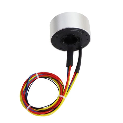 Anillo colector de eje hueco - DHK025-4-018 - JiuJiang Ingiant Technology Co.,Ltd - para envolvedoras / aleación de aluminio / de 4 hilos