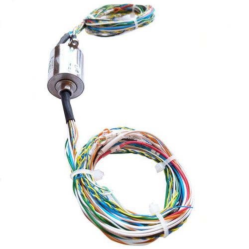 Anillo colector en miniatura - DHS022-18 - JiuJiang Ingiant Technology Co.,Ltd - de cápsula / eje pasante / aleación de aluminio