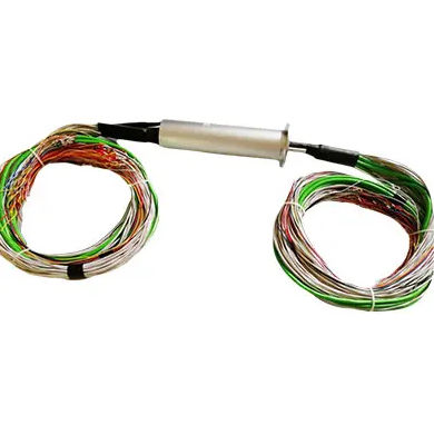 Anillo colector industrial - DHS050-101 - JiuJiang Ingiant Technology Co.,Ltd - de oro / conductivo / con brida
