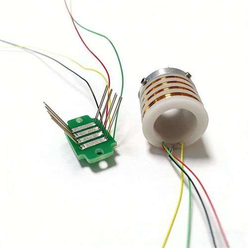 Anillo colector con centro hueco - DHK015-4S - JiuJiang Ingiant Technology Co.,Ltd - en 2 partes / para instrumentos de medida / para la robótica