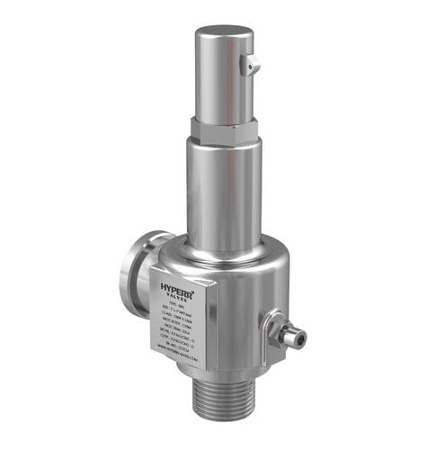 Válvula de alivio de presión de gas - HV-SRV-07 - Hyper Valves - de vapor / para agua / para depósito