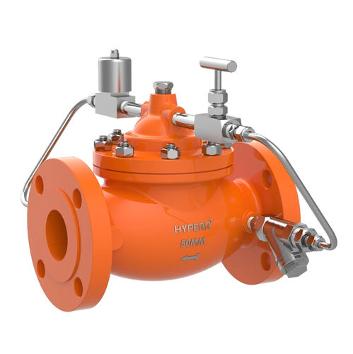 Válvula de membrana - HV-ACV-07 - Hyper Valves - con actuador eléctrico / de control asistido / de regulación de presión