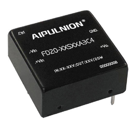 Convertidor DC/DC rango de intensidades de entrada 4:1 - FD20-XXSXXA3C4 - Guangzhou Aipu Electron Technology Co.,Ltd - DIP / EMI / con amplia gama de entrada