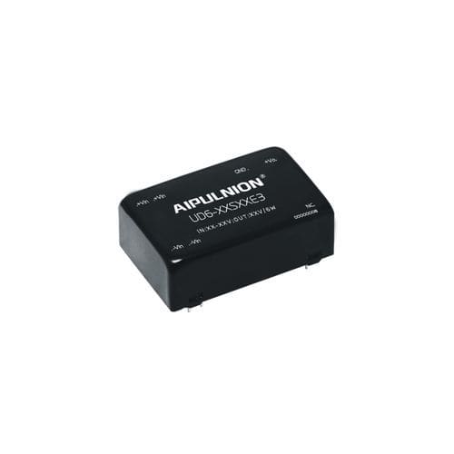Convertidor DC/DC rango de intensidades de entrada 4:1 - UD6-XXSXXE3 - Guangzhou Aipu Electron Technology Co.,Ltd - de baja potencia / DIP / industrial