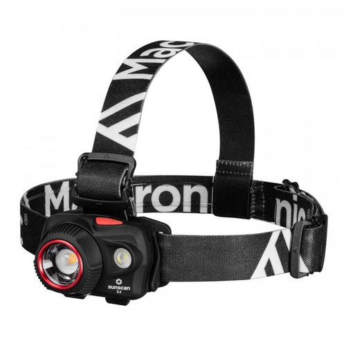 Lámpara frontal LED - SUNSCAN 5.3 - Mactronic - de flash intermitente / de trabajo / recargable
