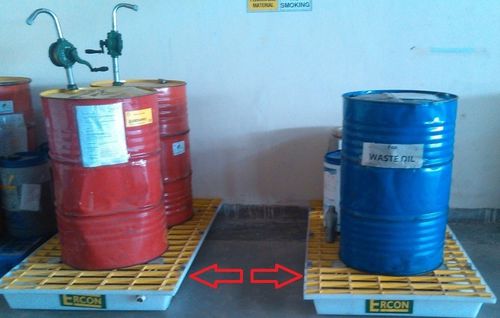 Paleta de retención de 2 bidones - Ergen Plastic Industries - de plástico