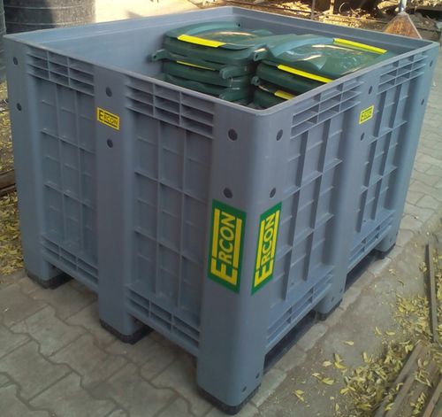 Caja-palé de plástico - ECPSW-1210-915-R - Ergen Plastic Industries - para almacenamiento / de transporte / para productos a granel