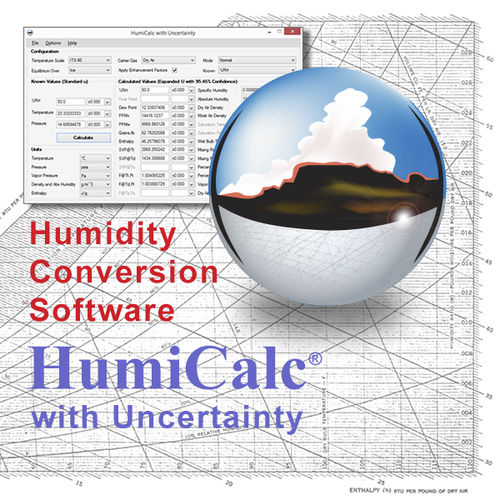Paquete de software de conversión de datos - HumiCalc&reg; - Thunder Scientific Croporation - Windows
