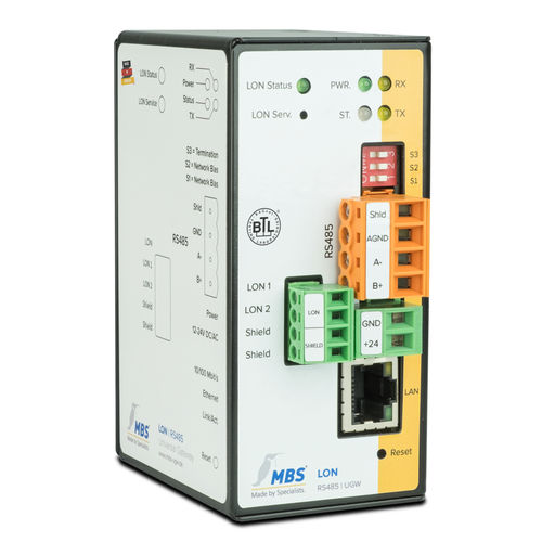 Pasarela de comunicación - Double-X - MBS GmbH - LAN / RS-232 / RS-485