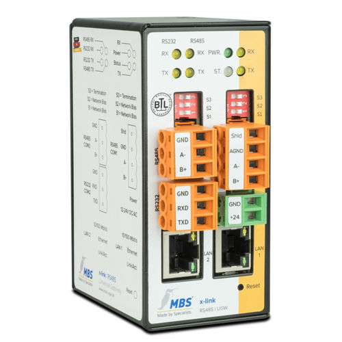 Pasarela de comunicación - Double-X - MBS GmbH - RS-232 / RS-485 / IP