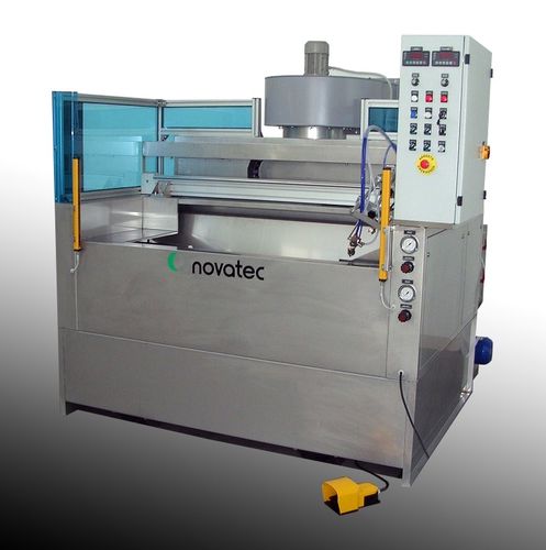 Cabina de pintura abierta - PAINTBOX 40 - NOVATEC srl - Surface Finishing Technology - con cortinas de agua
