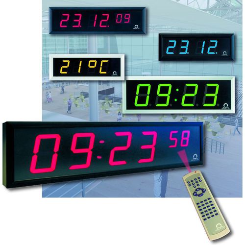 Reloj digital - DC - BÜRK MOBATIME GmbH - LED / de interior / de pared