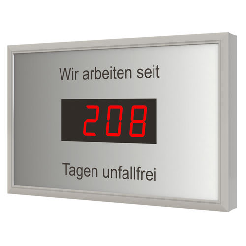Visualizador LED - AFI-Display - BÜRK MOBATIME GmbH - de color / de 7 segmentos / industrial
