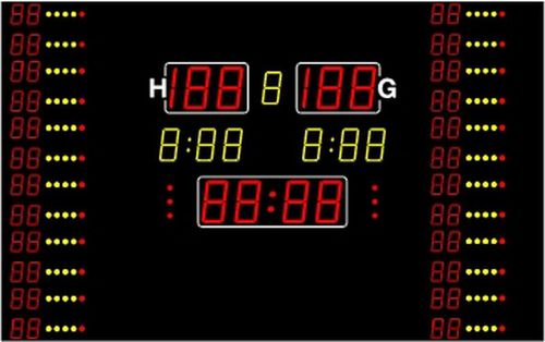 Visualizador LED - MSA 260.620-1000 - BÜRK MOBATIME GmbH - táctil / de color / de 7 segmentos