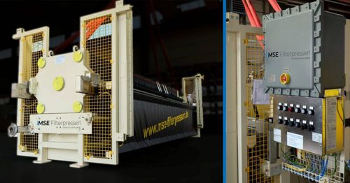 Filtro-prensa de viga lateral - AFP series - MSE Filterpressen GmbH - automática / de alta presión / para tratamiento de aguas residuales