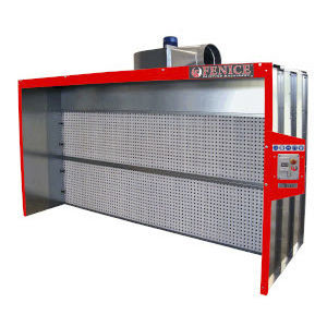 Cabina de pintura abierta - PLAIN - Fenice Machinery srl - para piezas de recambio / con filtro / modular