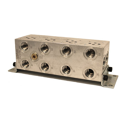 Manifold multivía - B series - Lynch Fluid Controls Inc. - de aluminio / hidráulico / a medida
