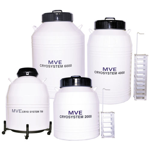 Cuba de almacenamiento para nitrógeno líquido - MVE CryoSystem Series - CHARTINDUSTRIES - criogénica / ligera