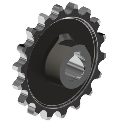Piñón de cadenas - AKT GmbH - de dientes rectos / con cubo / de acero