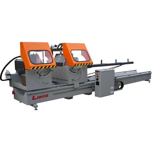 Tronzadora doble cabezal para aluminio - LINCE 550 series - OMC di bisognagni srla - para perfiles