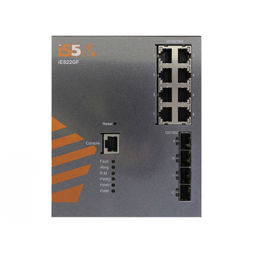 Conmutador Ethernet administrable - iES22GF - iS5 Communications - 20 puertos / Gigabit Ethernet / SFP+