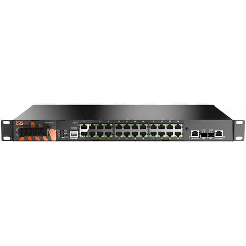 Conmutador Ethernet administrable - iES26GF - iS5 Communications - 26 puertos / montado en rack