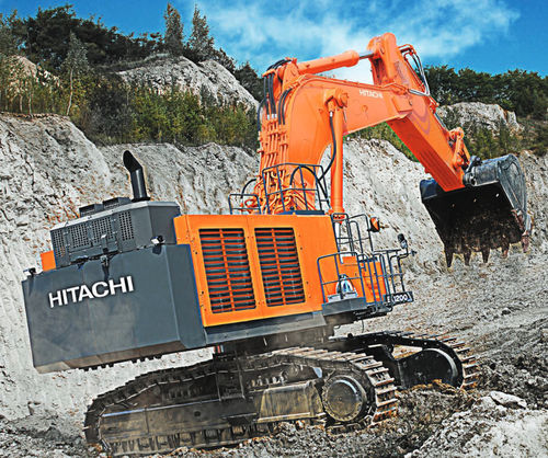 Excavadora de grandes dimensiones - EX1200-7 - HITACHI Construction Machinery - con orugas / Tier 2 / eléctrica