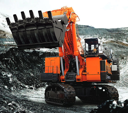 Pala mecánica frontal con orugas - EX5600-7 - HITACHI Construction Machinery - para minas y canteras