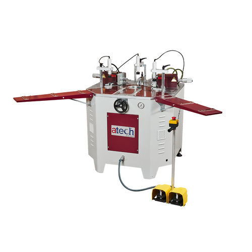 Engastadora de esquinas para perfiles de aluminio - APIS-1 - ATECH MACHINE - automática / hidráulica / con pedal