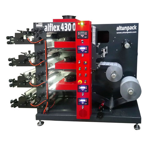 Prensa flexográfica de 4 colores - alflex 4300 - altunpack makine san tic ltd şti - de film de plástico / para cajas