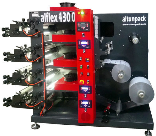 Prensa flexográfica de 3 colores - alflex 3300 - altunpack makine san tic ltd şti - para papel / de film de plástico / para cajas