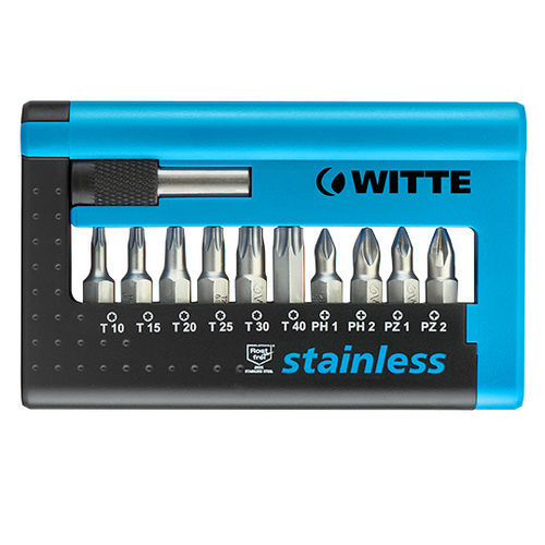 Set de puntas para destornillador torx - Combit-Box 11 - KIRCHHOFF WITTE GmbH - de estrella / Pozidriv / de acero inoxidable