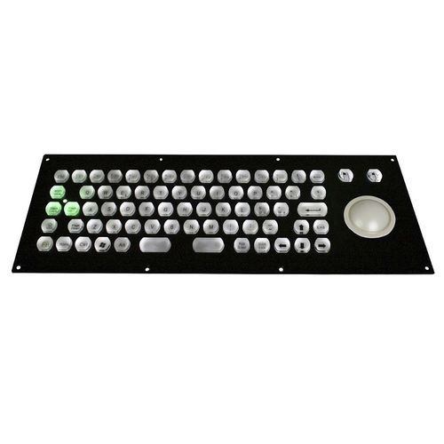 Teclado empotrable - CK-KB373132-50TBPKKL - Clickin Industrial Co., Ltd. - con microinterruptor / con trackball / con ratón