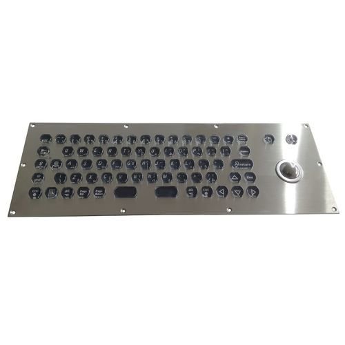 Teclado empotrable - CK-KB373132-25TBPKBL - Clickin Industrial Co., Ltd. - con microinterruptor / con trackball / con ratón