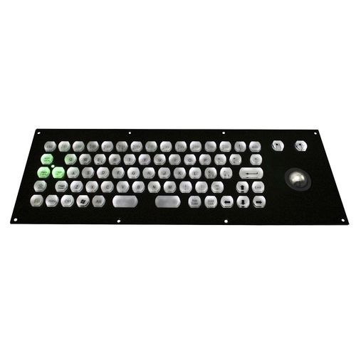 Teclado empotrable - CK-KB373132-25TBPKKL - Clickin Industrial Co., Ltd. - con microinterruptor / con trackball / con ratón