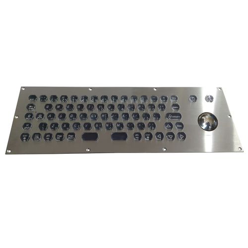 Teclado empotrable - CK-KB373132-38TBPKBL - Clickin Industrial Co., Ltd. - con microinterruptor / con trackball / con ratón