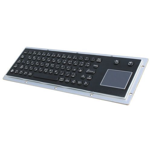 Teclado empotrable - CK-KB370110-TPBK - Clickin Industrial Co., Ltd. - contacto carbono / con alfombrilla táctil / con ratón