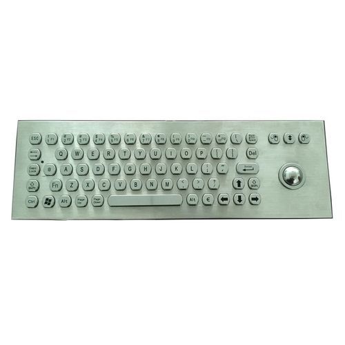 Teclado empotrable - CK-KB382122-25TB - Clickin Industrial Co., Ltd. - contacto carbono / con trackball / con ratón