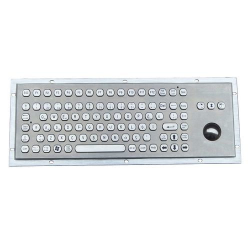 Teclado empotrable - CK-KB392135-38TB - Clickin Industrial Co., Ltd. - contacto carbono / con trackball / con ratón