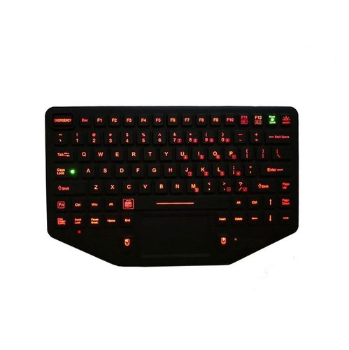 Teclado empotrable - CK-KB282177-TPSIVE - Clickin Industrial Co., Ltd. - contacto carbono / con alfombrilla táctil / con ratón