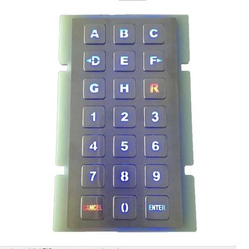 Teclado numérico 21 teclas - CK-KE237123-BL - Clickin Industrial Co., Ltd. - empotrable / de acero inoxidable / antivandalismo