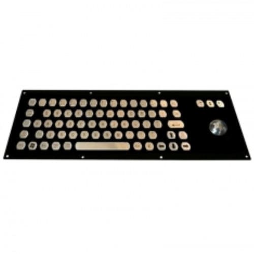 Teclado empotrable - CK-KB13IN1-38TB - Clickin Industrial Co., Ltd. - de tecla mecánica / con trackball / de acero inoxidable